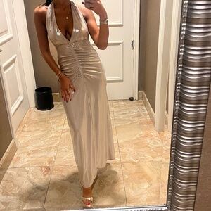 ZARA Shimmery Wedding Guest Dress